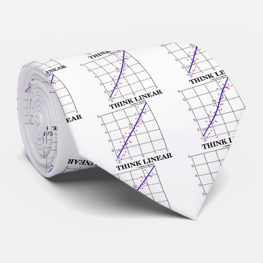 Linear denken (lineare Regressionsstatistik) Krawatte (Gerollt)