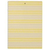 Linear Focus Gelbbraun Klemmbrett (Rückseite)