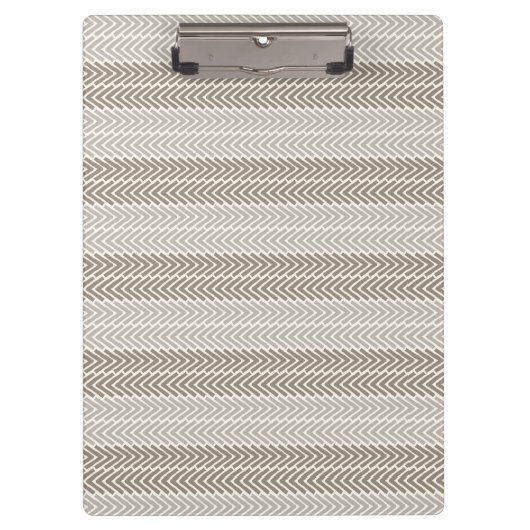 Linear Focus Taupe Gray Klemmbrett (Vorderseite)