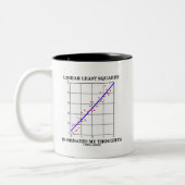 Linear Least Squares Dominates My Thoughts Zweifarbige Tasse (Links)