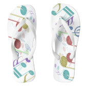 Linear Multicolor Badesandalen (Fußbett)