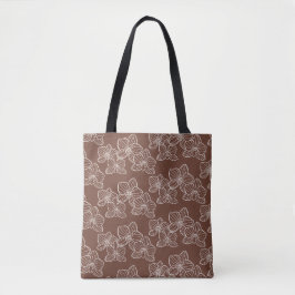 Linear Orchid | Botanical Dark Rust Tasche