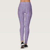 Linear-Square-Textur Leggings (Rückseite)