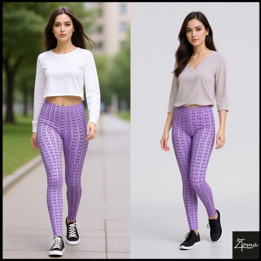 Linear-Square-Textur Leggings