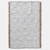 Linear Weave Sky Gray & Mute Cream Decke (Vorderseite Vertikal)