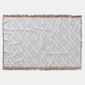 Linear Weave Sky Gray & Mute Cream Decke (Vorderseite)