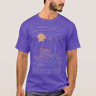 Linear Yosemite Yosemite Nationalparks Kunst T-Shirt