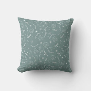 Linearblumenmuster Kissen