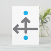 Linearbogen Moderne Minimalistische Geometrie Einladung (Stehend Vorderseite)