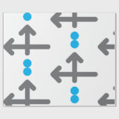 Linearbogen Moderne Minimalistische Geometrie Geschenkpapier (Flach)