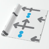 Linearbogen Moderne Minimalistische Geometrie Geschenkpapier (Ungerollt)
