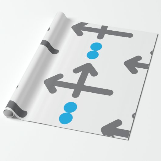 Linearbogen Moderne Minimalistische Geometrie Geschenkpapier (Ungerollt)
