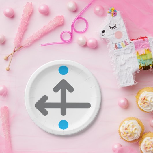 Linearbogen Moderne Minimalistische Geometrie Pappteller (Party)