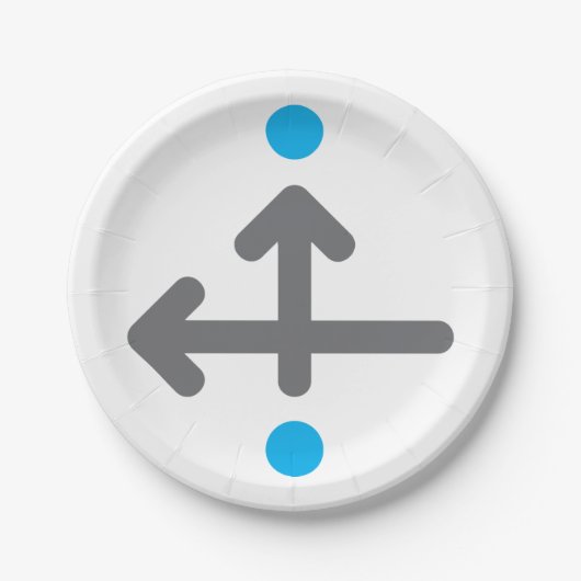 Linearbogen Moderne Minimalistische Geometrie Pappteller (Vorderseite)