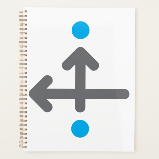 Linearbogen Moderne Minimalistische Geometrie Planer (Vorderseite)