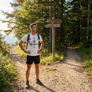 Linearbogen Moderne Minimalistische Geometrie T-Shirt