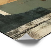 Lineare Balance und Form Abstrakt Poster (Ecke)