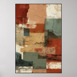 Lineare Balance und Form Abstrakt Poster