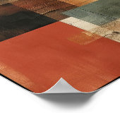 Lineare Balance und Form Abstrakt Poster (Ecke)