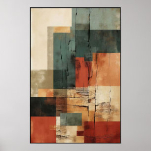 Lineare Balance und Form Abstrakt Poster