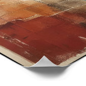 Lineare Balance und Form Abstrakt Poster (Ecke)