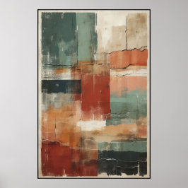 Lineare Balance und Form Abstrakt Poster