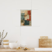 Lineare Balance und Form Abstrakt Poster (Küche)