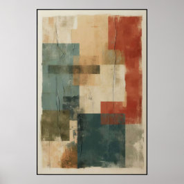 Lineare Balance und Form Abstrakt Poster