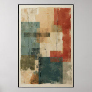 Lineare Balance und Form Abstrakt Poster