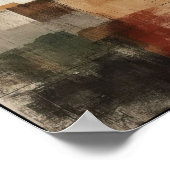 Lineare Balance und Form Abstrakt Poster (Ecke)