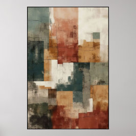 Lineare Balance und Form Abstrakt Poster