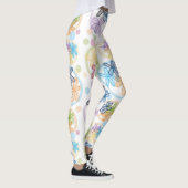 Lineare BlumenLeggings Leggings (Rechts)
