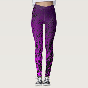 Lineare Explosion lila - Leggings
