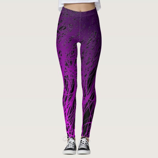 Lineare Explosion lila - Leggings (Vorderseite)
