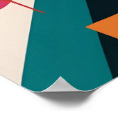 Lineare Flux: Fettleere Abstrakte Energie Poster (Ecke)