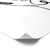 Lineare Gedanken - Gesichter Poster (Ecke)