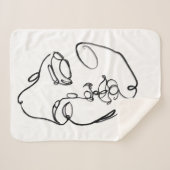 Lineare Gedanken - Gesichter Sherpadecke (Vorderseite (Horizontal))