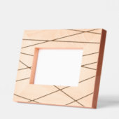 Lineare Geometrie in Schwarz und Weiß Geätzte Rahmen (Links)