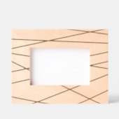 Lineare Geometrie in Schwarz und Weiß Geätzte Rahmen (Vorderseite)