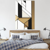Lineare Geometrie Leinwanddruck (Insitu (Schlafzimmer))