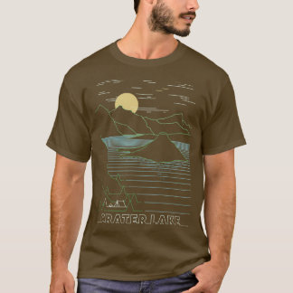 Lineare Krater Nationalpark California T-Shirt