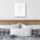Lineare Kunst Zeichnend Blume Einfache Canvas Prin Leinwanddruck (Insitu (Schlafzimmer))