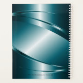 Lineare metallische blaue geometrische dynamische planer (Rückseite)