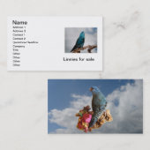 Lineare Parakeet-Visitenkarte Visitenkarte (Vorne/Hinten)