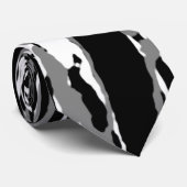 Lineare Schwarzweißdrucke, Abstrakt Krawatte (Gerollt)