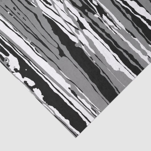 Lineare Schwarzweißdrucke, Abstrakt Seidenpapier (Ausschnitt)