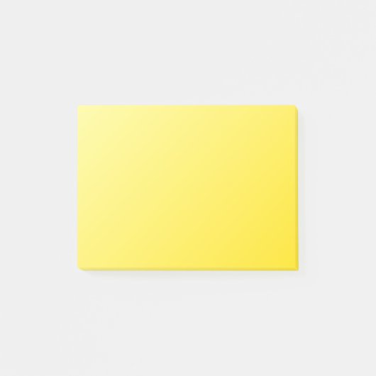 Lineare Steigung D1 - hellgelb zum dunklen Gelb Post-it Klebezettel (Vorderseite)