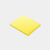 Lineare Steigung D1 - hellgelb zum dunklen Gelb Post-it Klebezettel (angewinkelt)