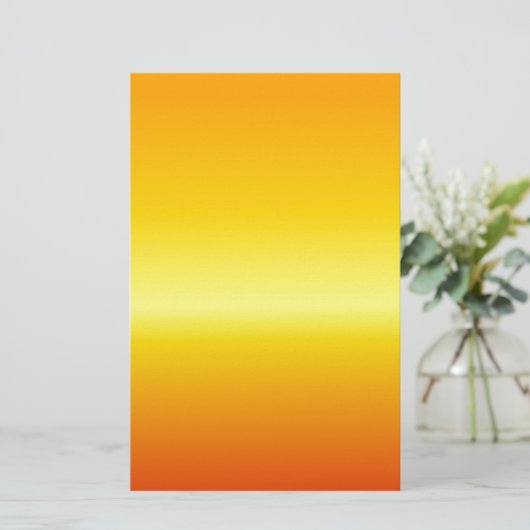 Lineare Steigung H - orange, gelb, rot Briefpapier (Stehend Vorderseite)