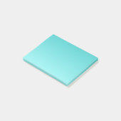 Lineare Steigung H - Türkis, zum Cyan-blaues zu Post-it Klebezettel (angewinkelt)
